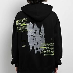 Empyre Black Hoodie with Gray and Yellow Graphic
